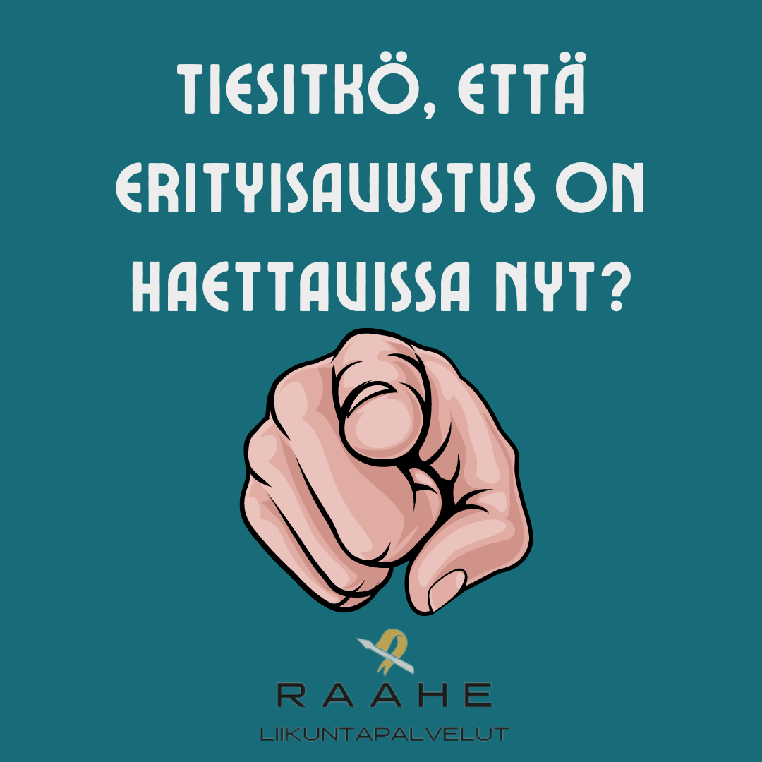 Tiesitkö, että erityisavustus on haettavissa nyt? 