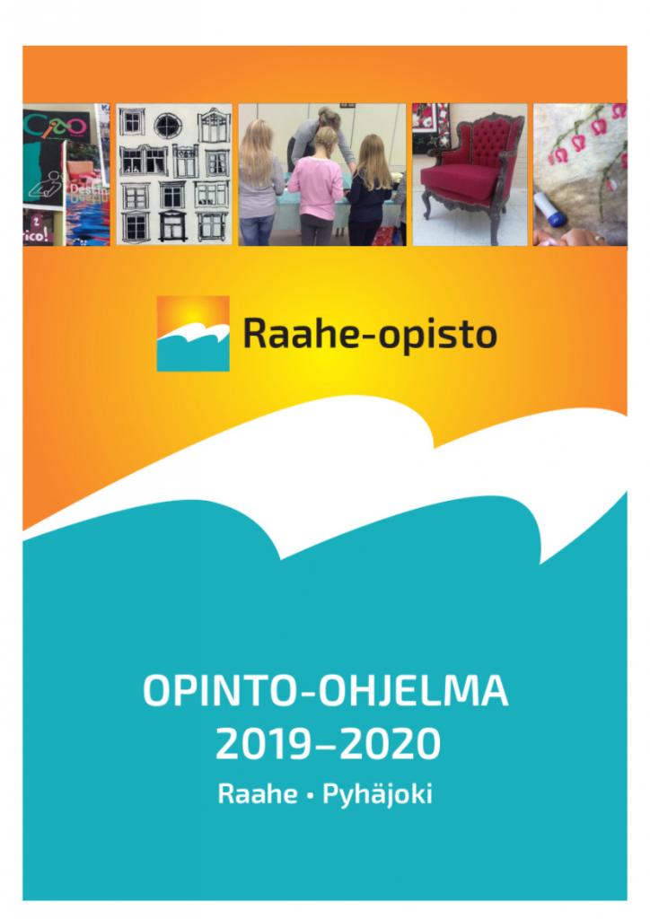 Raahe-opiston opinto-ohjelman kansikuva.