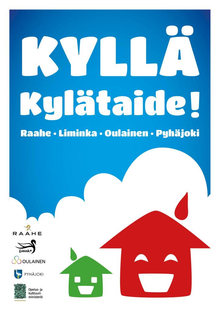 Kyllä kylätaide -juliste. 