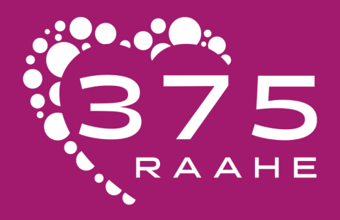 Raahe 375 -juhlavuoden logo.